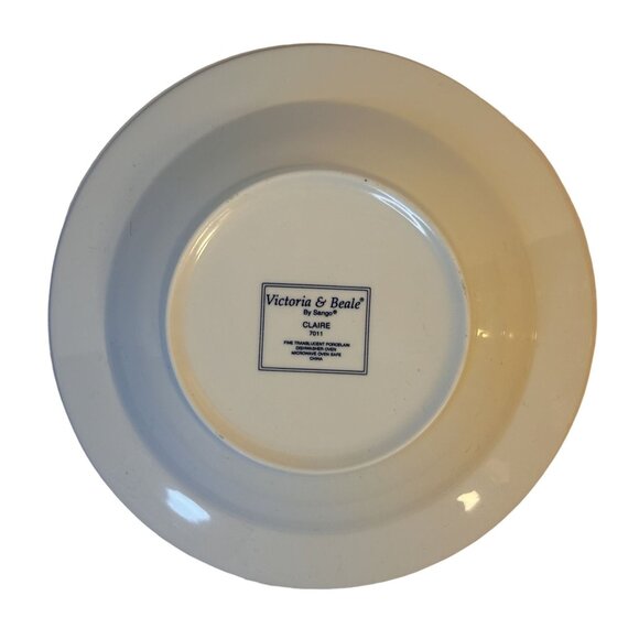 Victoria & Beale 7011Claire Fine Translucent Porcelain Rim Soup Bowl 8 3/4"HTF - Picture 6 of 7